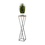 Stalak za cvece LOFT 100x24 cm crna/braon