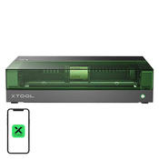 Xtool 2-v-1 laserski gravirni stroj S1 40W Basic (Črn)