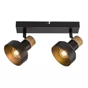 Rabalux Spot lampa Saskia, 2x15W, 2xE14, Crna