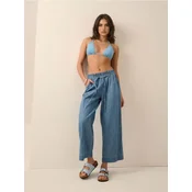 Sinsay - Culotte farmerke sa tekstilnim kaišem - plava