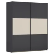 Rauch Möbel OMARA Z DRSNIMI VRATI, siva, barve aluminija, barve šampanjca