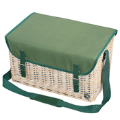 CILIO Piknik košara Ponza set 4 krožniki+pribor 46x29xh26cm/za 4 osebe/les, tekstil