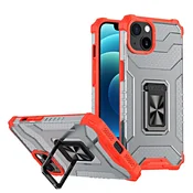 Crystal Futrola Crystal Ring Case Kickstand za iPhone 12 mini (crvena)