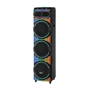 Zvucnik bluetooth ndr-3260 100w 3*12 inca sa dva mikrofona crni ( ZV1182 )