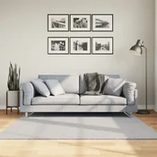 Tepih HUARTE kratkih vlakana mekani i perivi sivi 160x160 cm