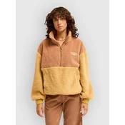 Billabong Time Off Half-Zip Fleece Sweater curry
