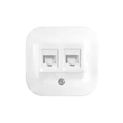 Legrand 78242827 Forix dvojni računalniški konektor 2xRJ45 CAT5e UTP IP20 bel