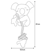 Flamingo Didi Panda igrača za kužke z vrvjo 23cm