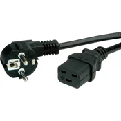 VALUE Omrežni kabel VALUE z ozemljitvenim kontaktom - IEC320-C19 16A\, črn\, 2 m Value 19.99.1552 tok priključni kabel črna 2.00 m, (20414951)