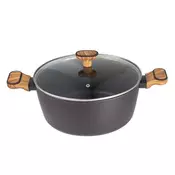 Bergner BERGNER BG-56038 VEČPLASTENI LONEC NA OGLJE 28 cm S POKROVOM