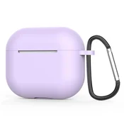 Techsuit THP1 silikonski ovitek za AirPods 4/AirPods 5 – ultra tanek, gladek, vijoličen