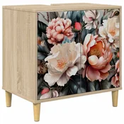 vidaXL Kopalniška omarica BORNE Sonoma 60 x 40 x 60 cm Inženirski les