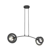 Luster na sajli EUFORIA 2xE27/15W/230V crna
