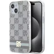 DKNY DKNY etui za IPHONE 14, združljiv z MagSafe DKHMP14SHCPTSE (DKNY HC MagSafe PC TPU Checkered Pattern W/Printed Stripes) beige