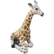 Casa Padrino luxury decorative sculpture giraffe white/brown/black H. 80 cm - Large decorative figure - XXL decorative sculpture - XXL decorative figure - XXL animal figure - Luxury XXL figures