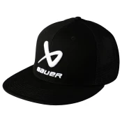 Moška kapa s ščitnikom Bauer Core Flat Brim Snapback Black