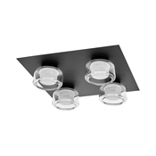 Ledvance - LED Plafonsko kupatilsko svetlo ORBIS FLAME 4xLED/5,5W/230V IP44 crna