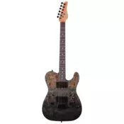 Schecter PT STANDARD Black Fade Burst Burl 3955