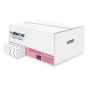 Harmony V-fold dvoslojne papirnate brisače, celuloza, bele (20 pakiranj)
