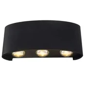 LED stenska svetilka ZD90A, črna, navzgor-navzdol