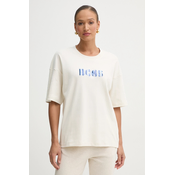 BOSS Majica 50532093 Kremna Relaxed Fit