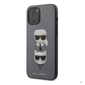 KARL LAGERFELD KLHCP12LSAKICKCSL za iPhone 12 Pro Max siva zaščita - Heads