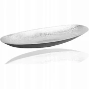 shumee Westwings Ovalni dekorativni srebrni pladenj 16x40x5cm