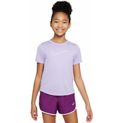 Majica kratkih rukava za djevojcice Nike Girls Dri-FIT One Short Sleeve Top - hydrangeas/white