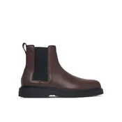 Calvin Klein Gležnjarji Chelsea Combat Ess Chelsea Boot Lth YM0YM01374 Rjava