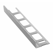 Nosilec za ploščice, profil »L, brušeni aluminij, (d) 250cm, 12,5 mm - 24 - 18 - Aluminij - Sapho - 250x1,25cm