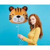 GoDan Folija balon tigrastega videza 41x36 cm (glava)