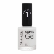 Rimmel Super Gel STEP1 gel lak za nohte 12 ml Odtenek 001 basic b