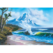 Schmidt - Puzzle Bob Ross: Gora ob morju - 1 000 kosov