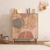 Hanah Home Komoda Multilux Form 95x111x36cm Šarena