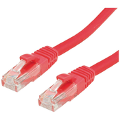 VALUE Value 21.99.1420 RJ45 omrežni kabel\, Patch kabel CAT 6a U/UTP 0.50 m rdeča 1 kos, (20420319)