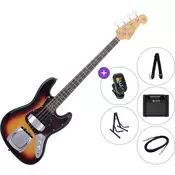 SX SJB62C+ SET 2 3-Tone Sunburst Električna bas kitara