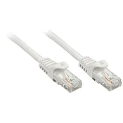 LINDY LINDY 48400 RJ45 omrežni kabel\, Patch kabel CAT 5e U/UTP 0.50 m siva 1 kos, (20419790)