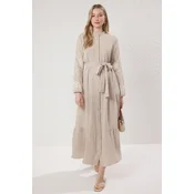 Trendyol Modest Ženska haljina Tctss25Eb00116, Bež