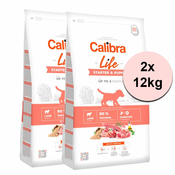 Calibra Dog Life Starter & Puppy Lamb 2x12 kg