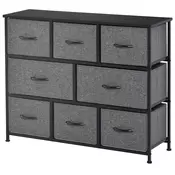 Homestar Predalnik 8 predalov 100x30x785 cm temno siva