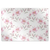 Decormat Podloga za stol Pink flowers 140x100 cm 15 cm