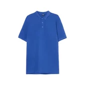 Cropp - Bombažna polo majica basic - indigo
