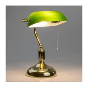 Brilagi - Stona lampa BANK OFFICE 1xE27/60W/230V zlatna/zelena