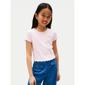 TOMMY HILFIGER Majica ESSENTIAL mornarska/rosé/rdeča/bela