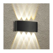 Brilagi - LED spoljašnja zidna svetiljka FLAREBOX LED/8W/230V crna IP65