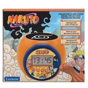 Alltoys Lexibook Naruto digitalna budilka s stropnim projektorjem