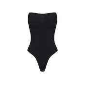cfab Oblikovanje postave Trägerloser Bodysuit Sculpting Shapewear mit String črna