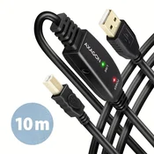 shumee AXAGON USB-repetitorski kabel, 10 m | ADR-210B | USB tip A - USB tip B