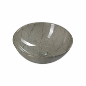 Siv keramičen okrogel umivalnik o 42 cm Dalma – Sapho