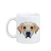 Artdog Labradorec - skodelica s fotografijo in napisom geometrijskega psa Art-Dog
